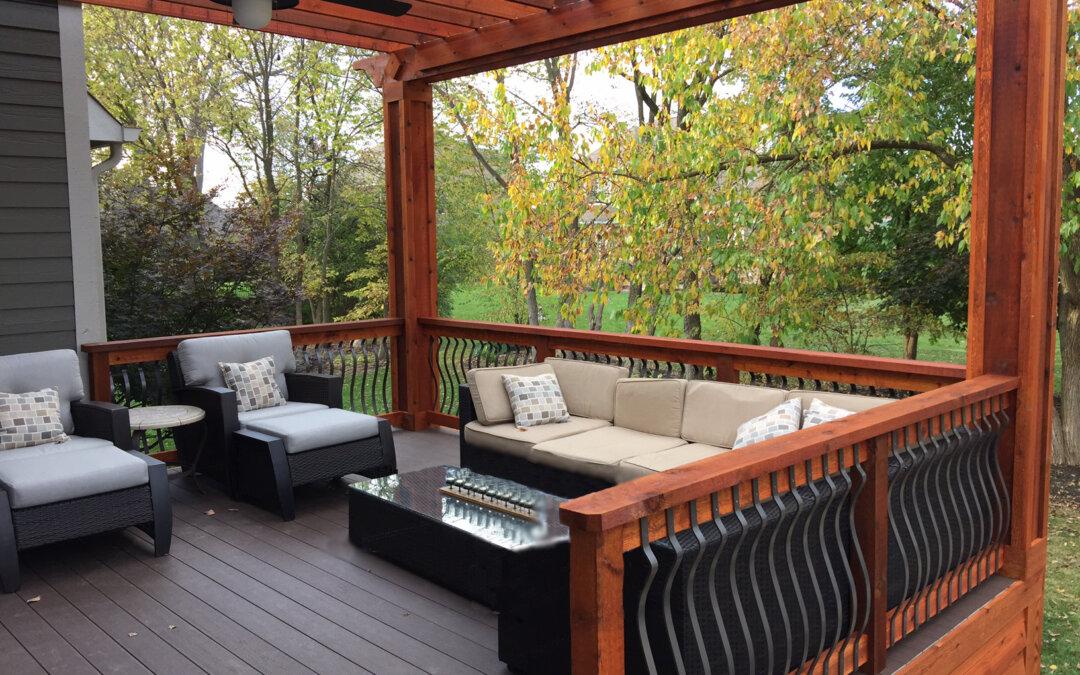 Install a wooden deck for a versatile space in your backyard design