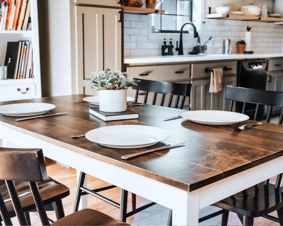 A farmhouse dining table becomes ⁤the heart of your farmhouse kitchen