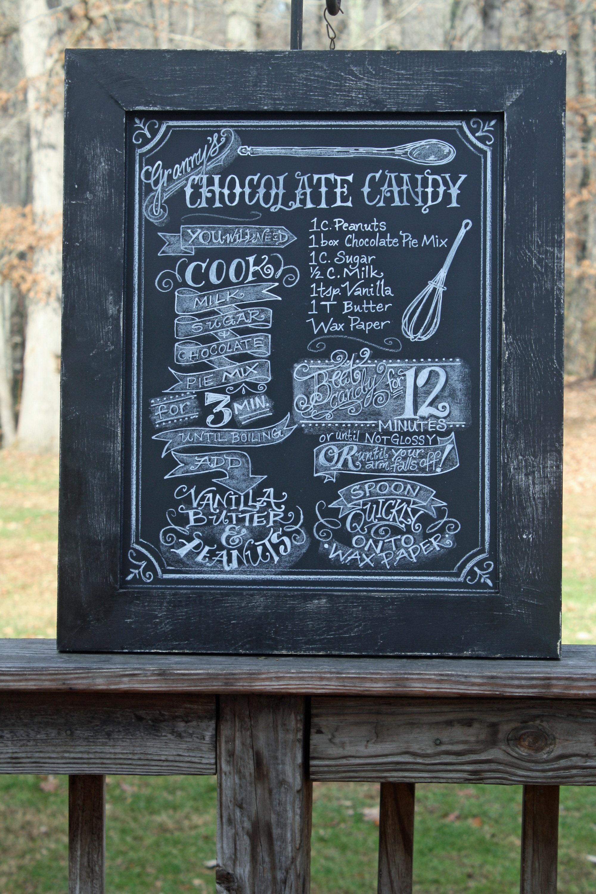 Include a chalkboard for notes and recipes in ​your farmhouse kitchen