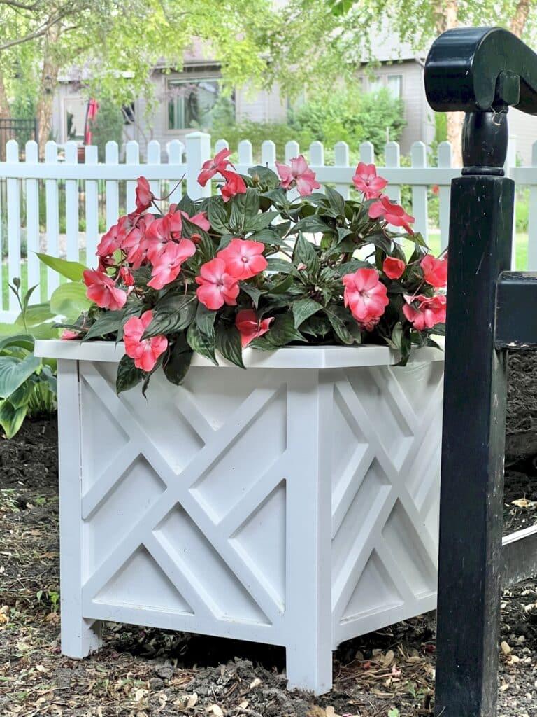 Add colorful planters ​for a pop of personality to your patio design