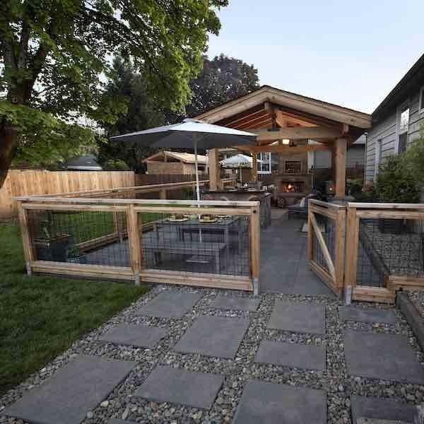 Create a pet-friendly area that’s stylish in your modern backyard