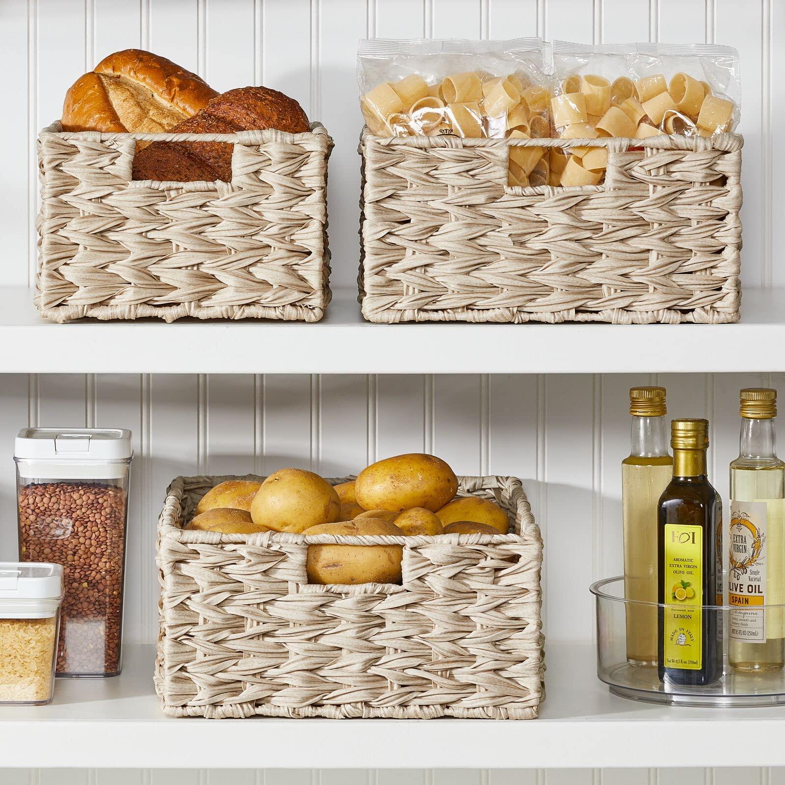 Woven baskets⁢ for stylish ‌storage solutions in your farmhouse ‍kitchen