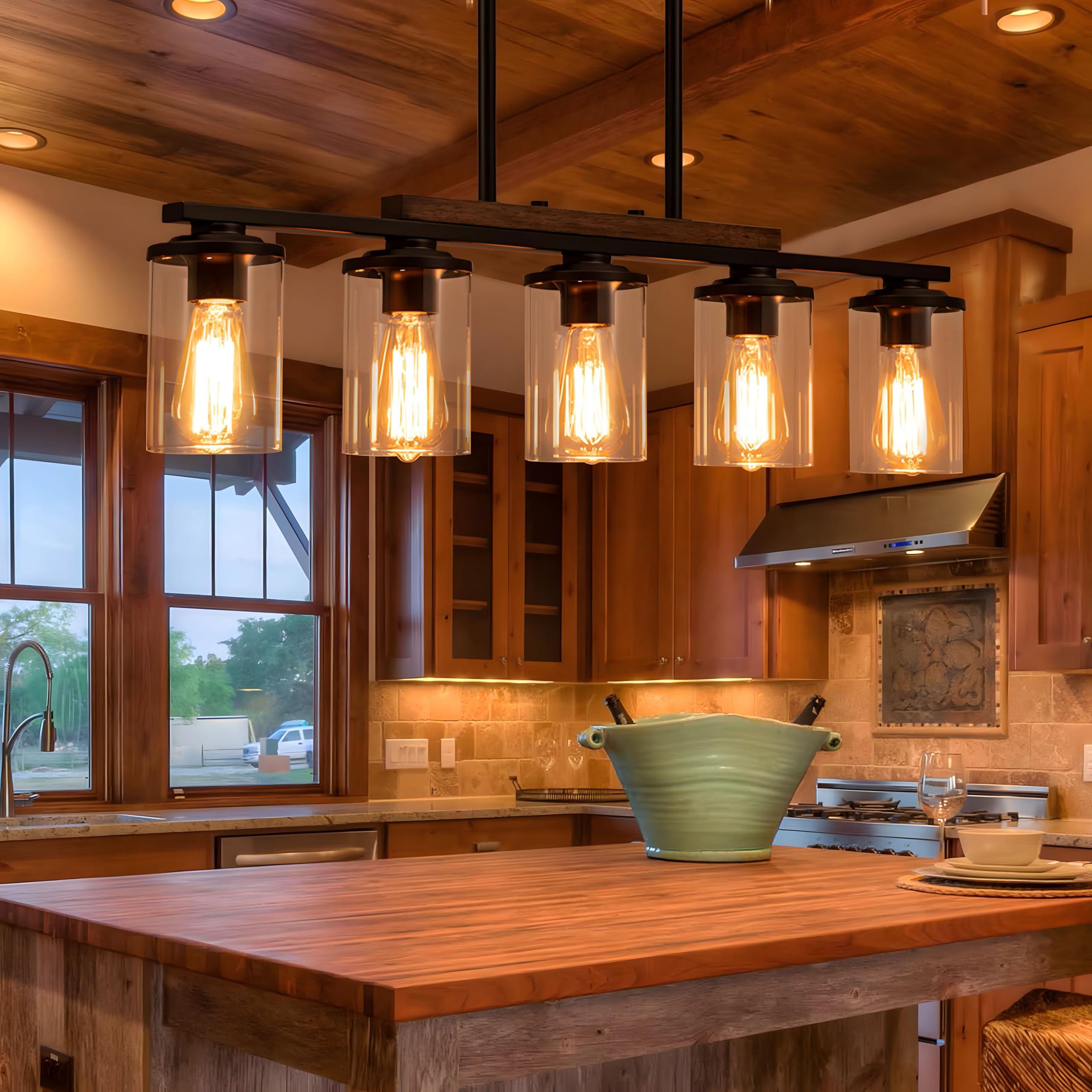 Soft, ⁣ambient ⁣lighting fixtures ⁢to create a warm‍ farmhouse ⁢kitchen atmosphere