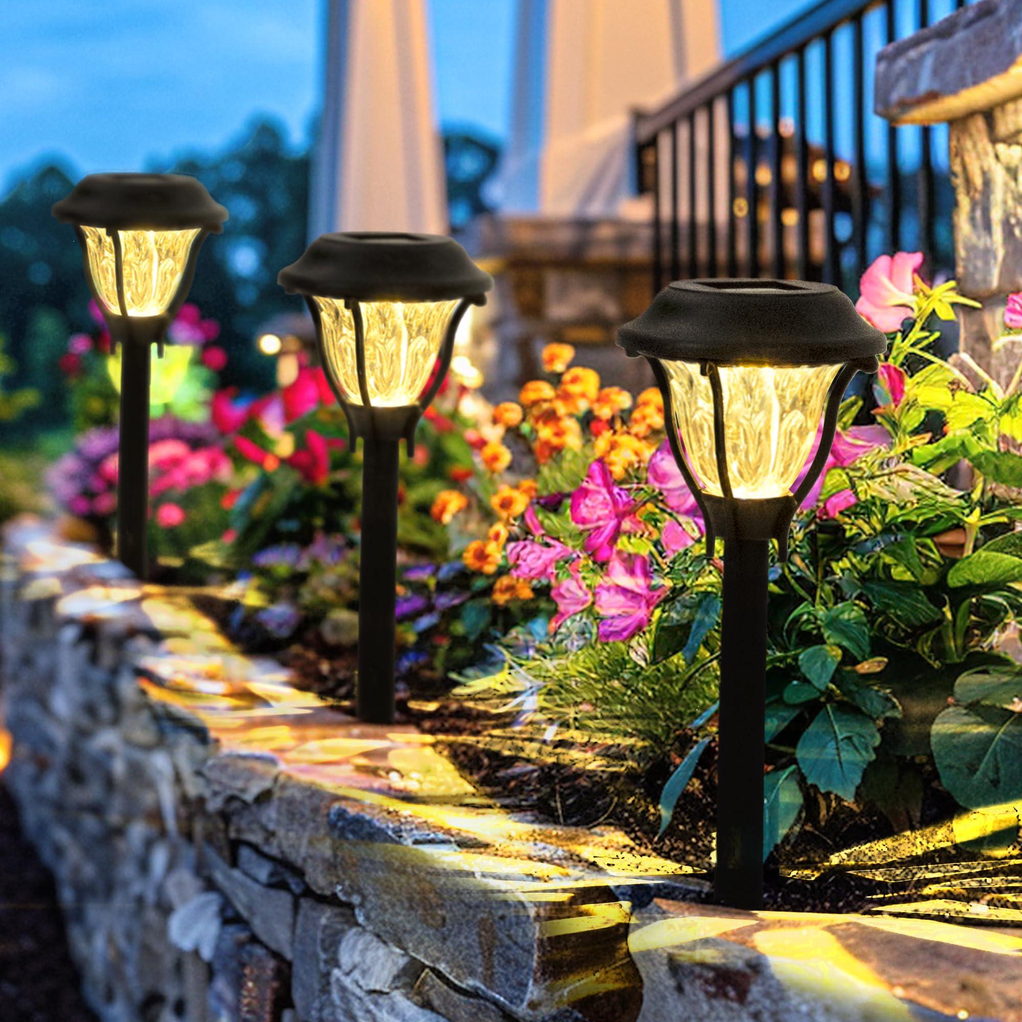 Implement solar-powered lighting for efficiency in your modern backyard