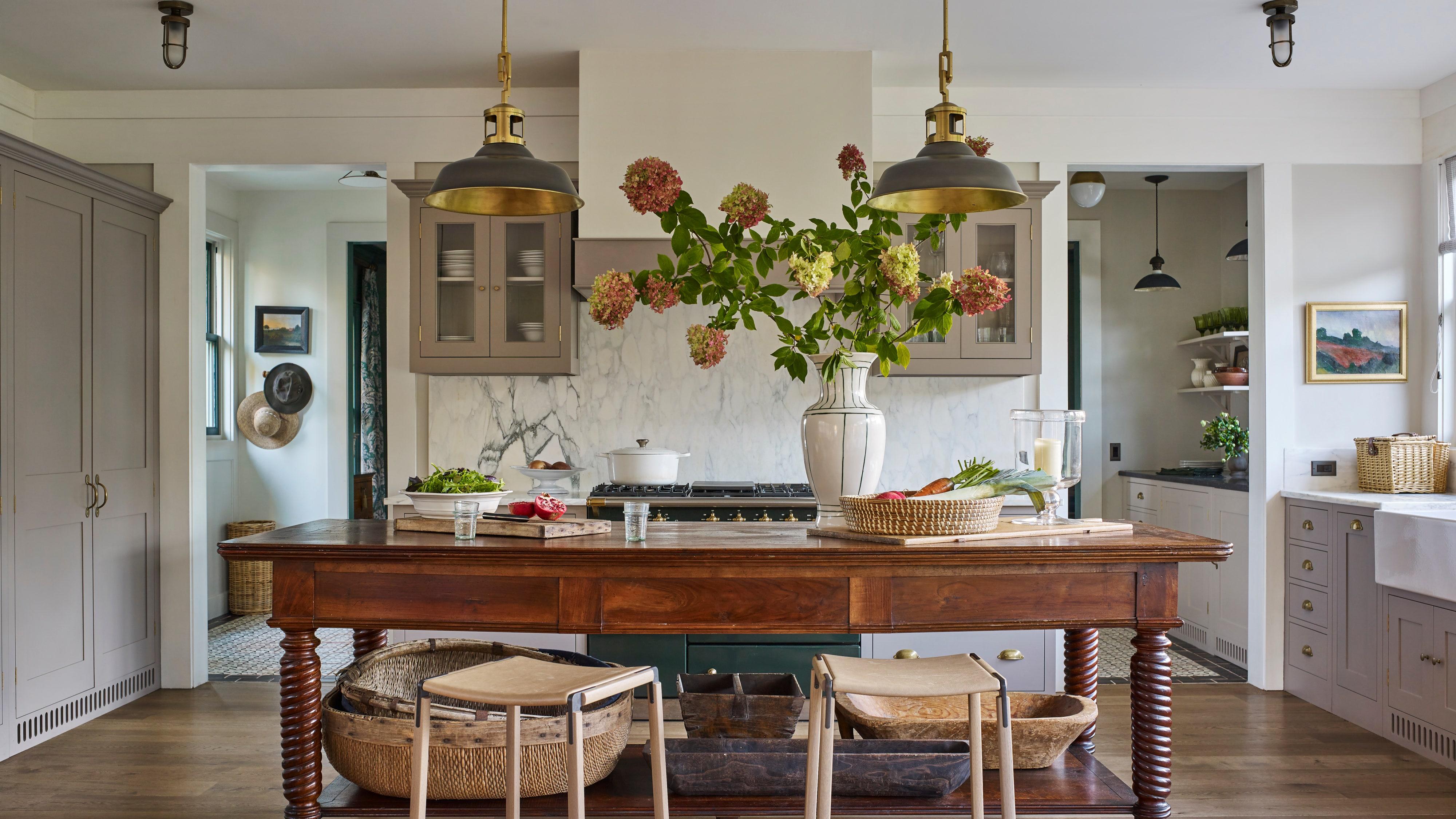 Antique accents tell stories in your beloved country kitchen