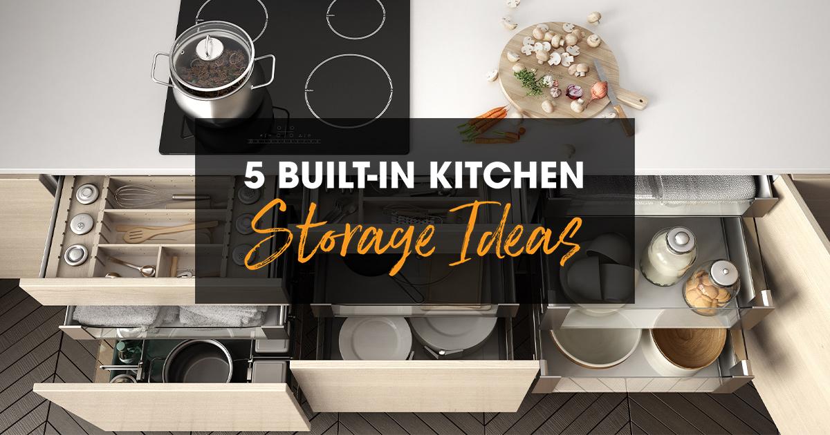 Built-in storage ⁤solutions to⁢ maximize space ⁤efficiency in your modern kitchen