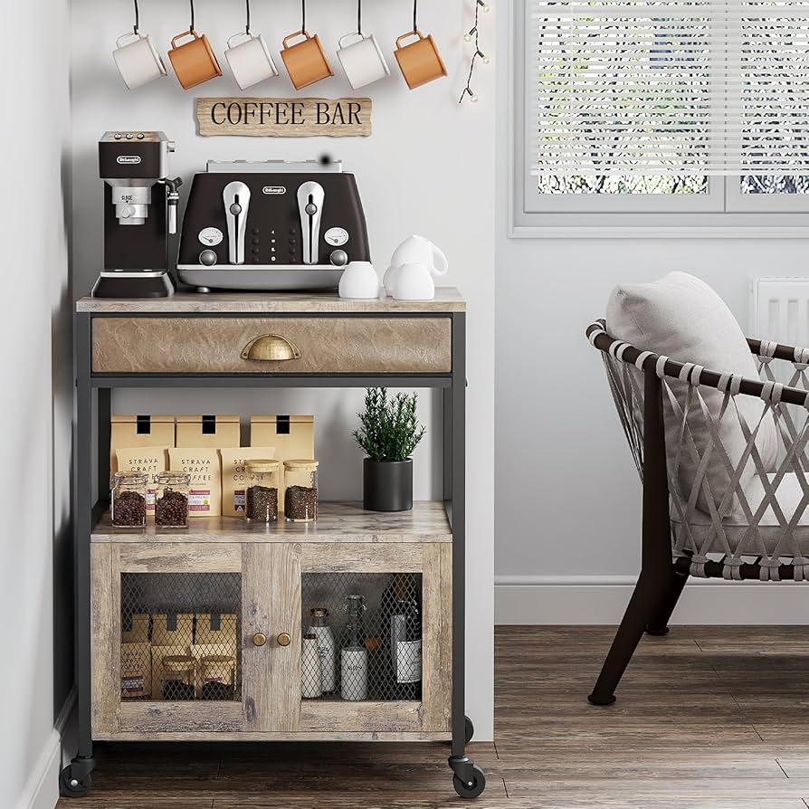 A farmhouse kitchen coffee station‌ for⁣ caffeine lovers and daily rituals