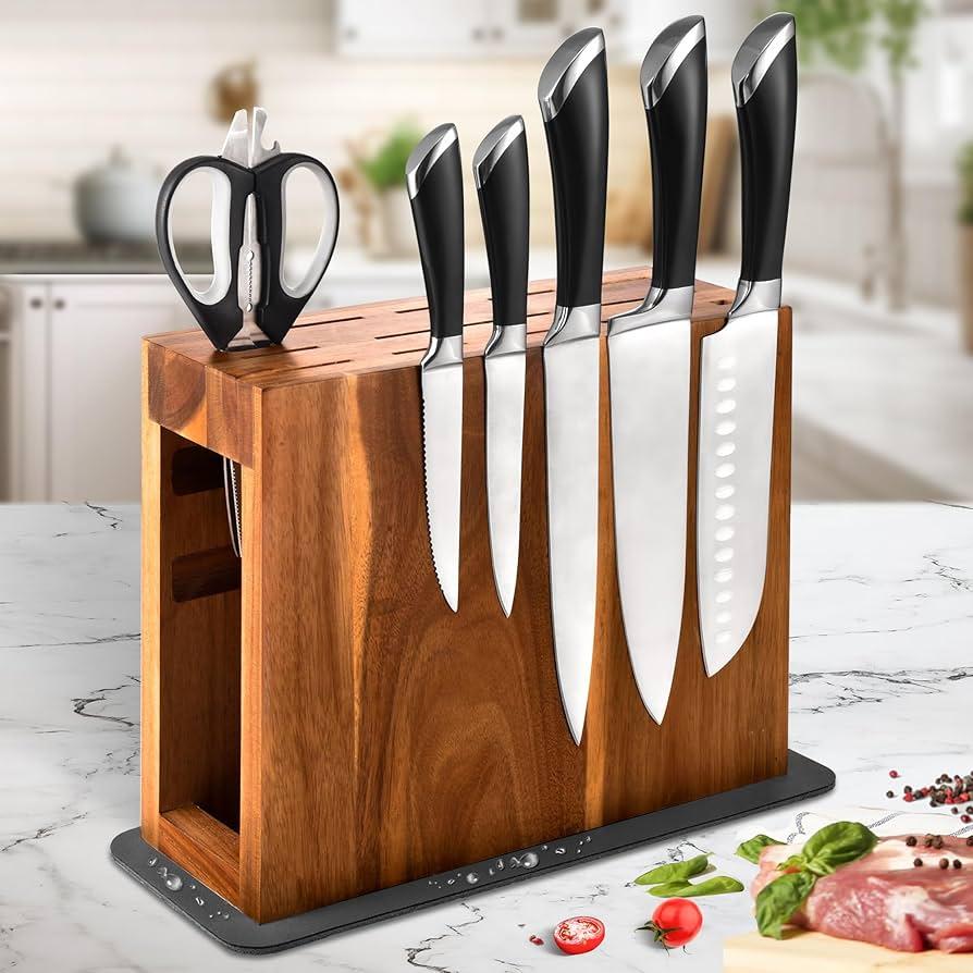 Add a magnetic strip for knife storage in your galley kitchen