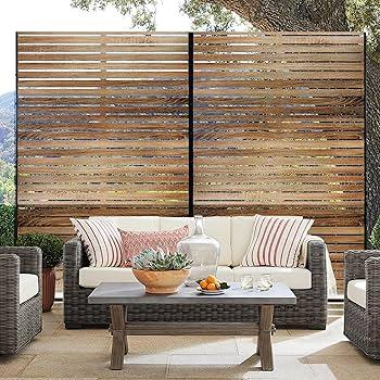 Utilize privacy screens to create an intimate small patio design