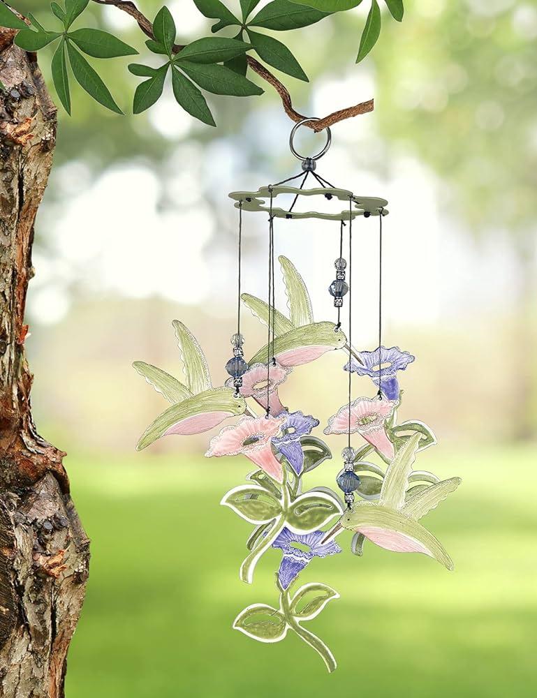 Use wind chimes to add sound and whimsy to your peaceful backyard design