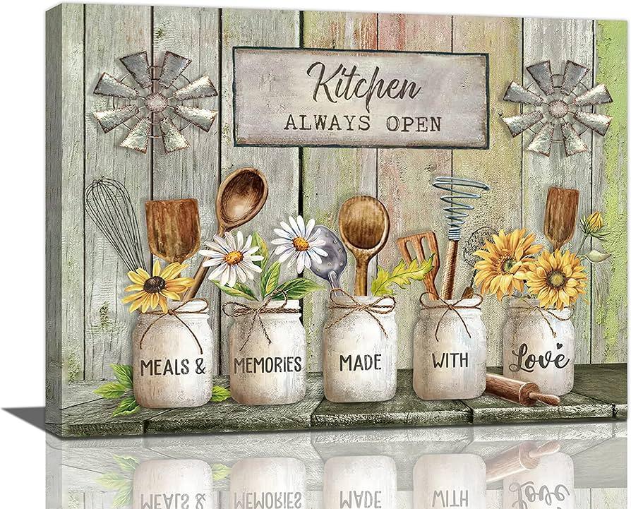 Farm-inspired wall art personalizes your⁢ space in a farmhouse⁣ kitchen