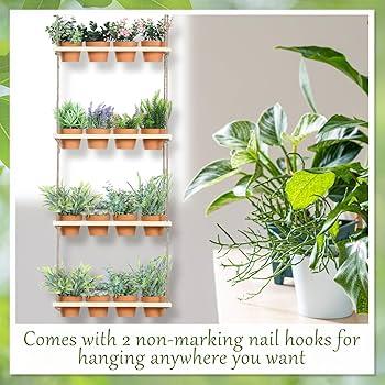 Create a compact herb garden in your Under Stairs Kitchen using wall planters