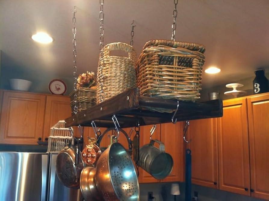 Pot racks for hanging⁤ pots, merging functionality ‌with rustic farmhouse kitchen style