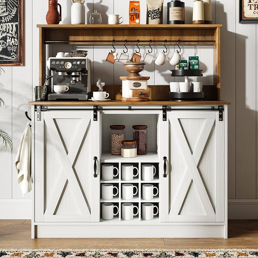 A‍ designated ⁤coffee station makes mornings delightful in your farmhouse‌ kitchen