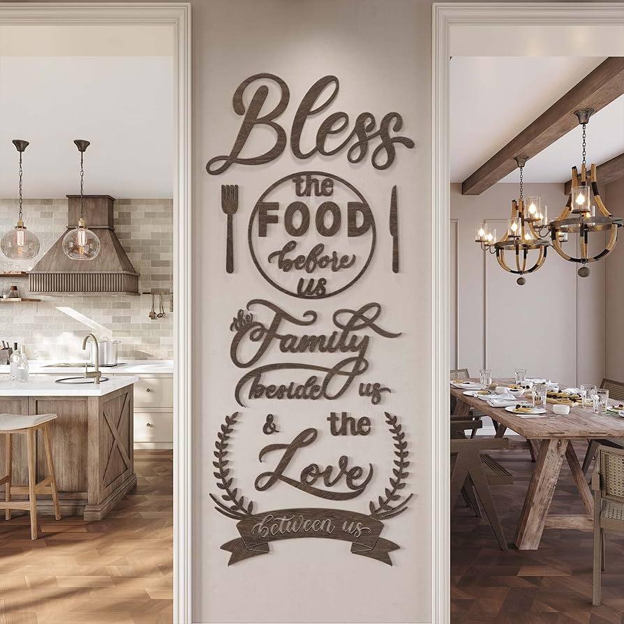 Vibrant ‌wall⁢ decor showcasing farmhouse quotes for inspiration in‍ your kitchen