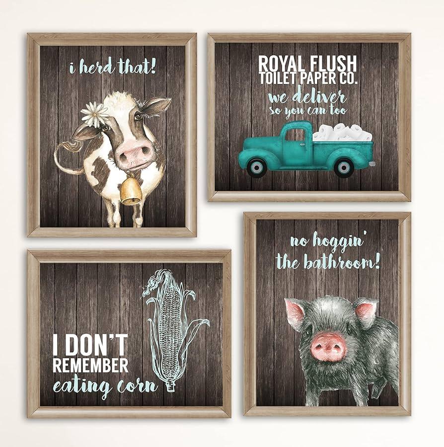 Farm-inspired wall art adds ‌personality to your cozy country ‌kitchen space