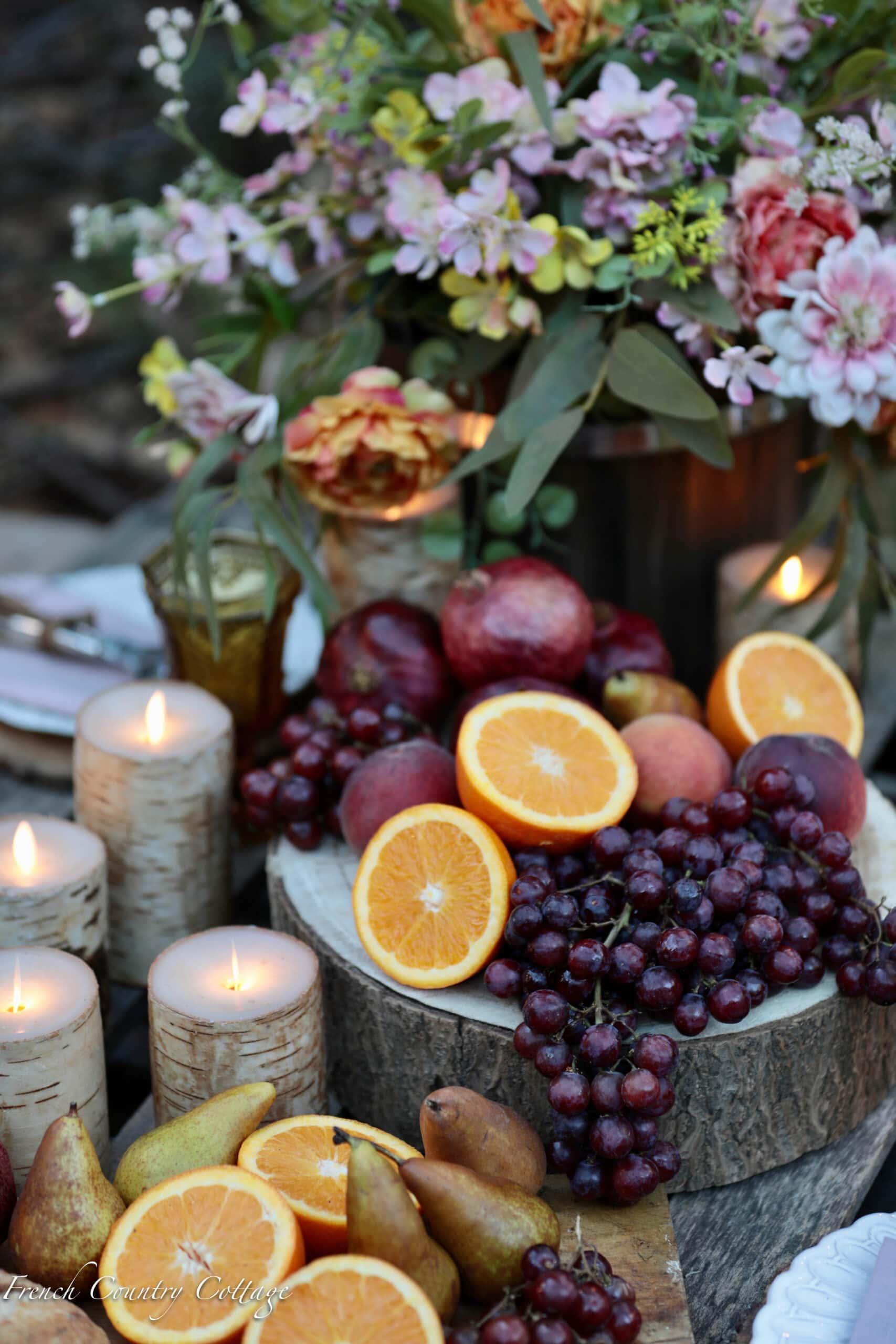 Colorful fruit displays inspire cheerfulness in​ your country kitchen