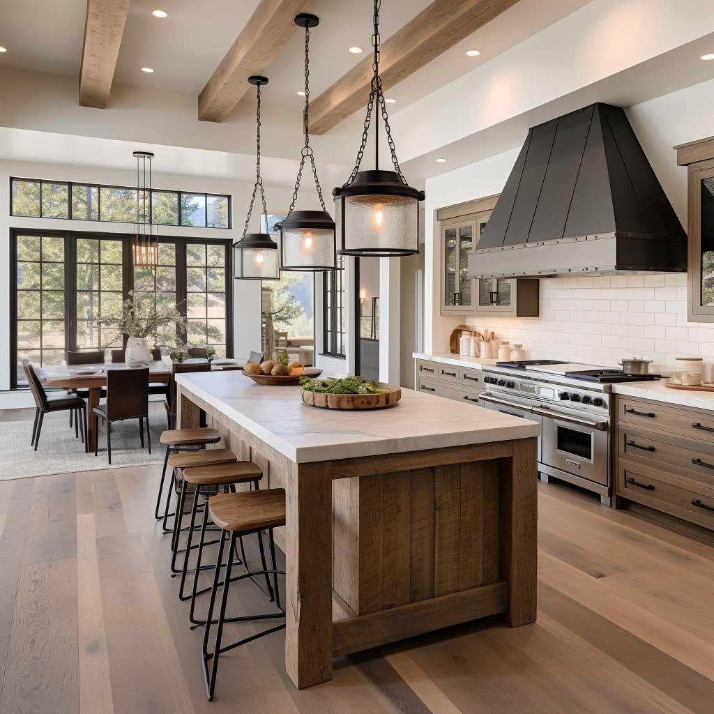 Open floor plans create a welcoming ‍atmosphere in your farmhouse kitchen