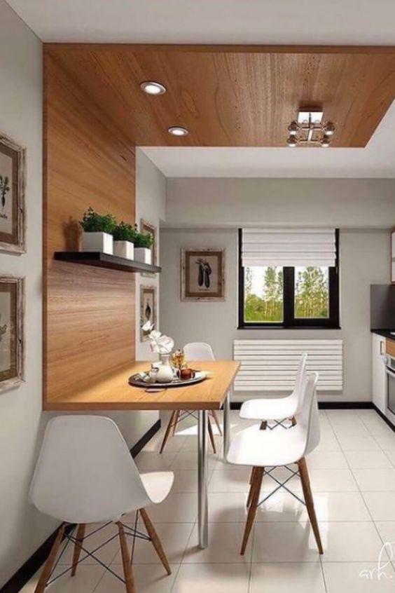 Choose a ‌compact, foldable table for dining in your galley kitchen