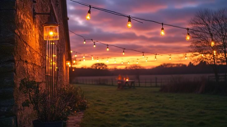 Hang string lights to create an enchanting evening ⁤atmosphere