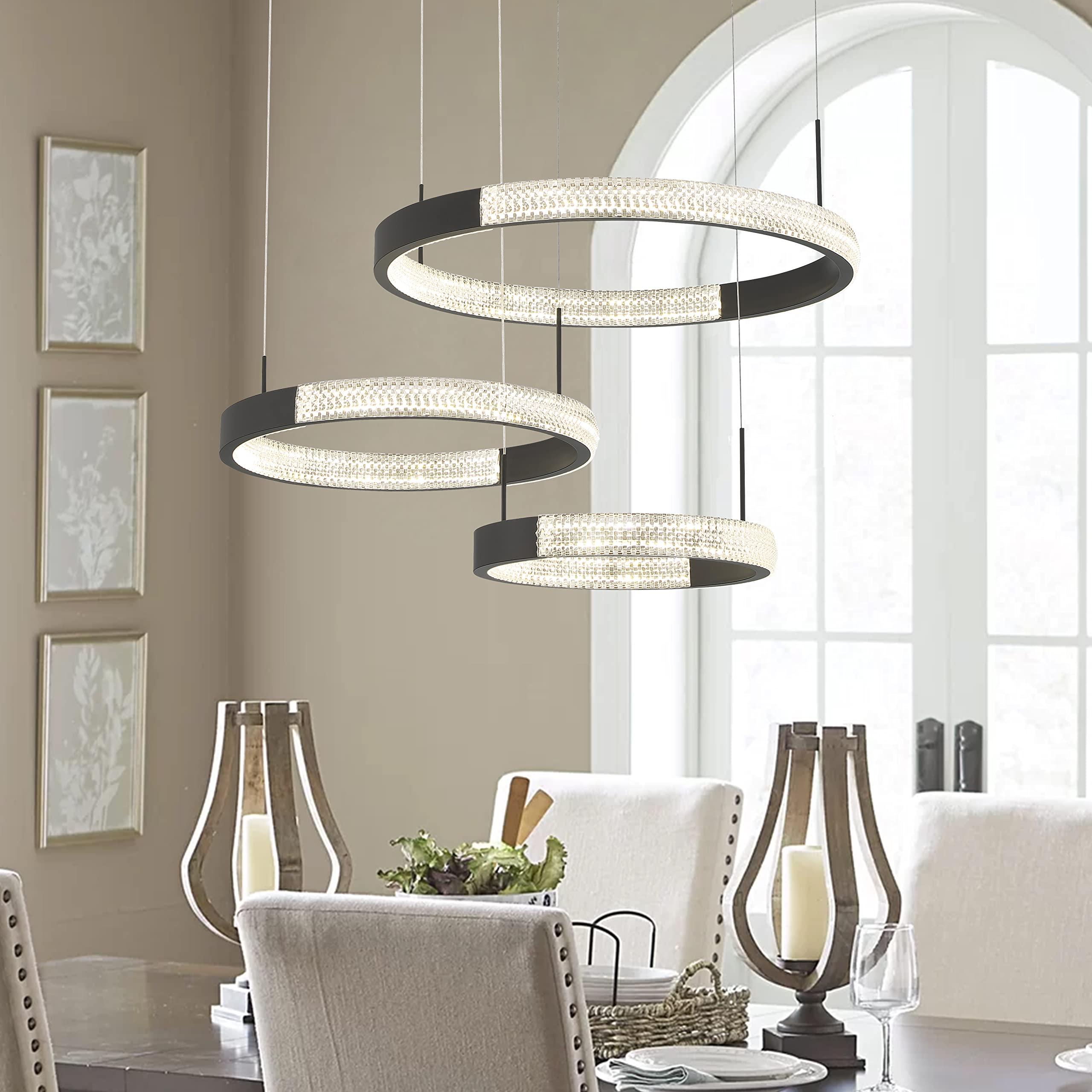 Statement lighting fixtures provide both illumination and artistic touch in your modern kitchen