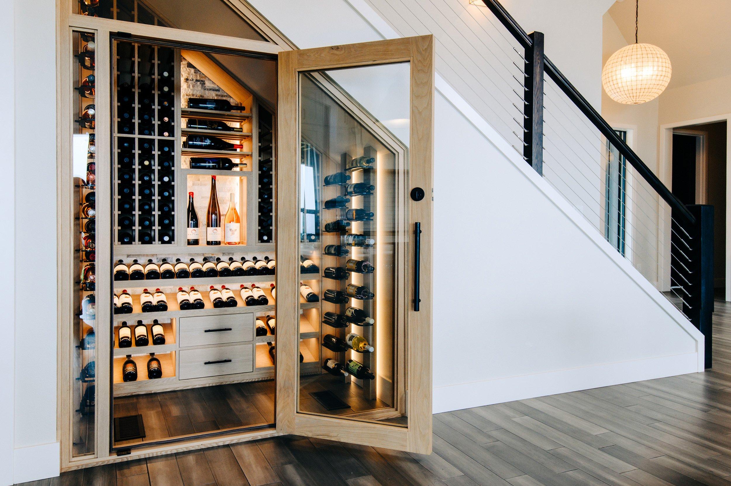 Install a compact wine cooler in your ​under stairs ​kitchen for wine ⁤enthusiasts