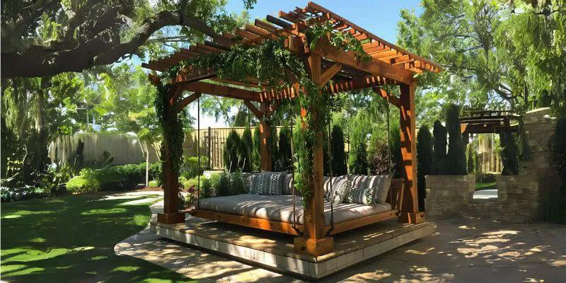 Add a ⁣pergola for⁤ shade, adding charm⁢ to your backyard design while inviting relaxation