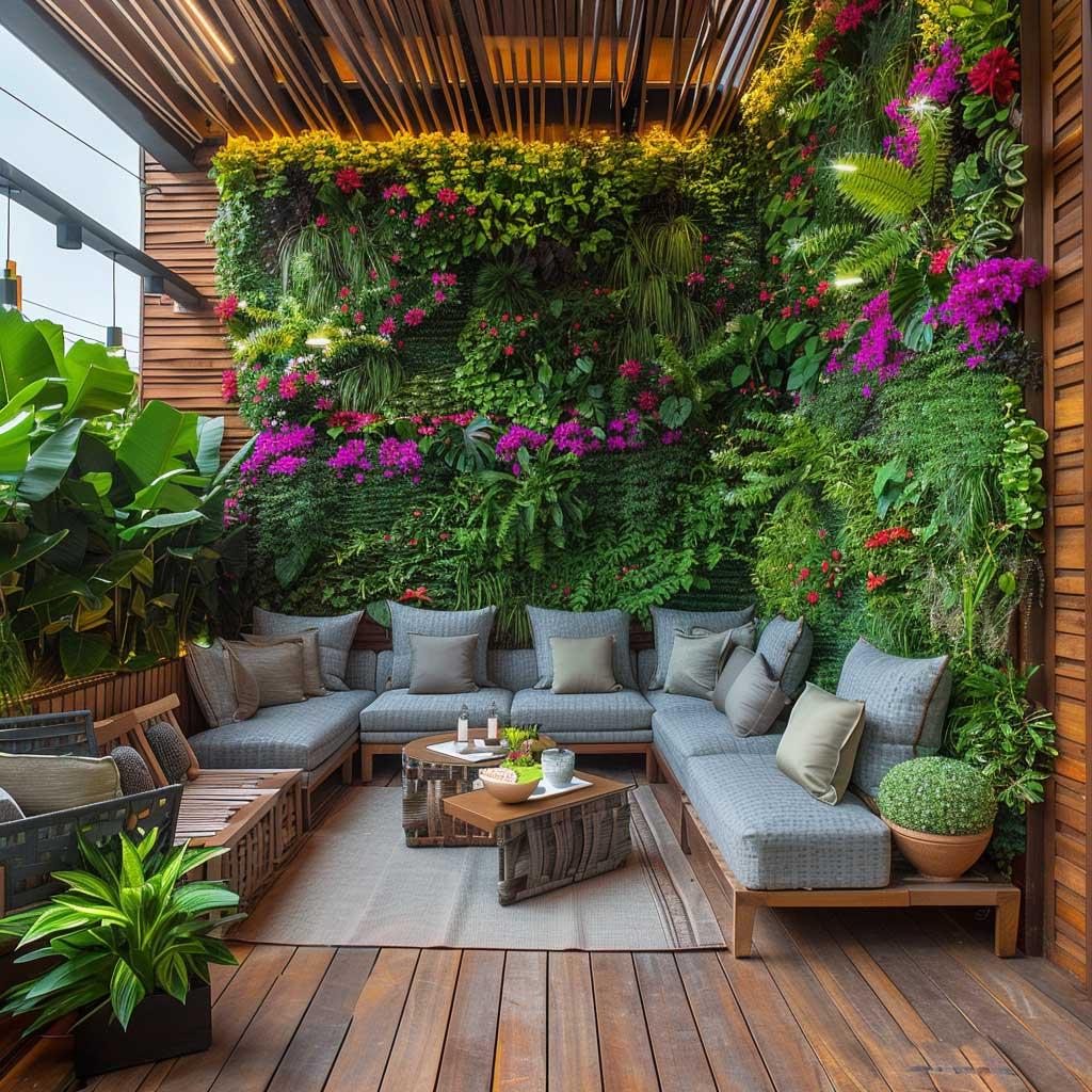 Incorporate vertical gardens ‌for lush foliage in your small patio design