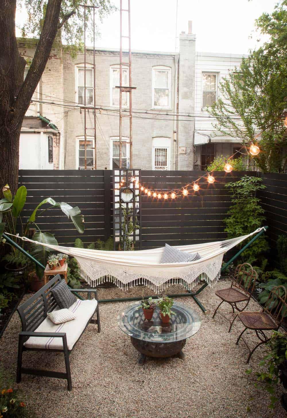 Introduce⁤ a​ hammock for a laid-back, comfortable element to your patio design