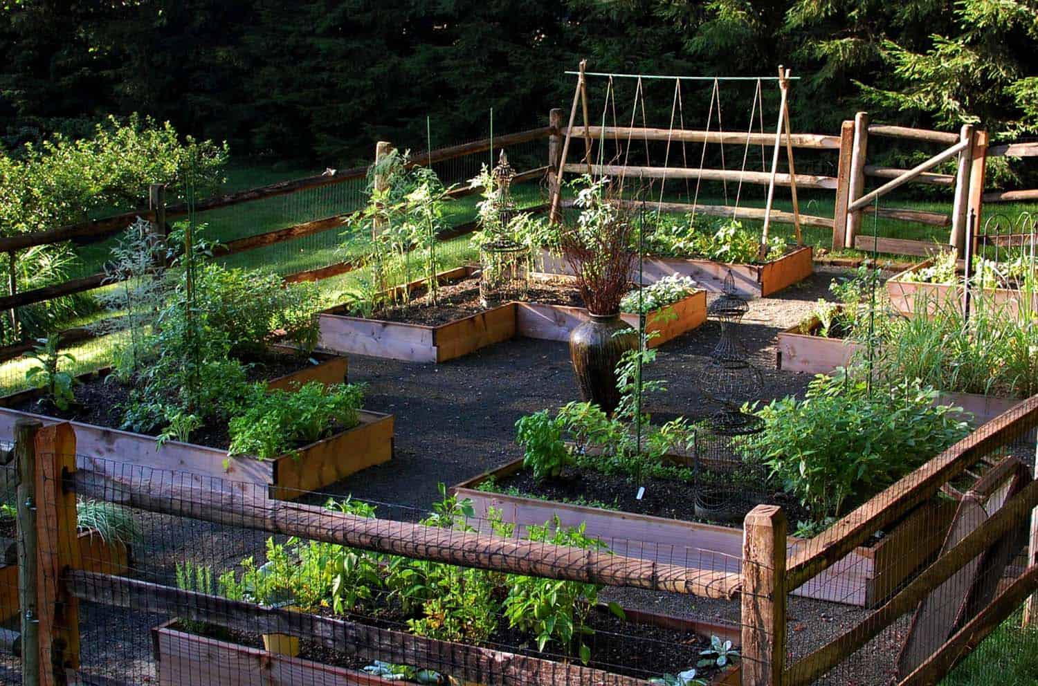 Use‌ raised​ garden beds to grow vegetables and⁢ beautify your backyard ⁤design