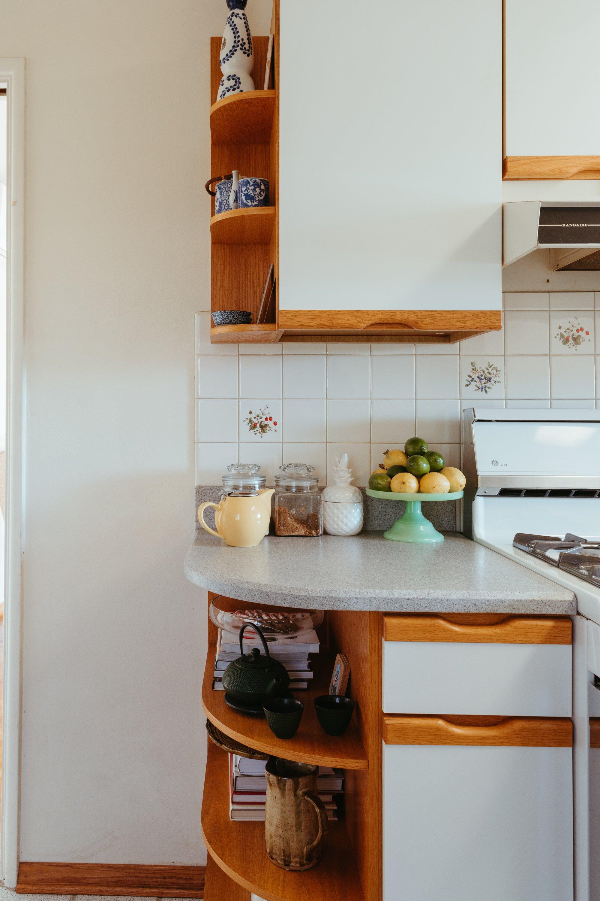 Make use of the backs of cabinet doors in your galley kitchen