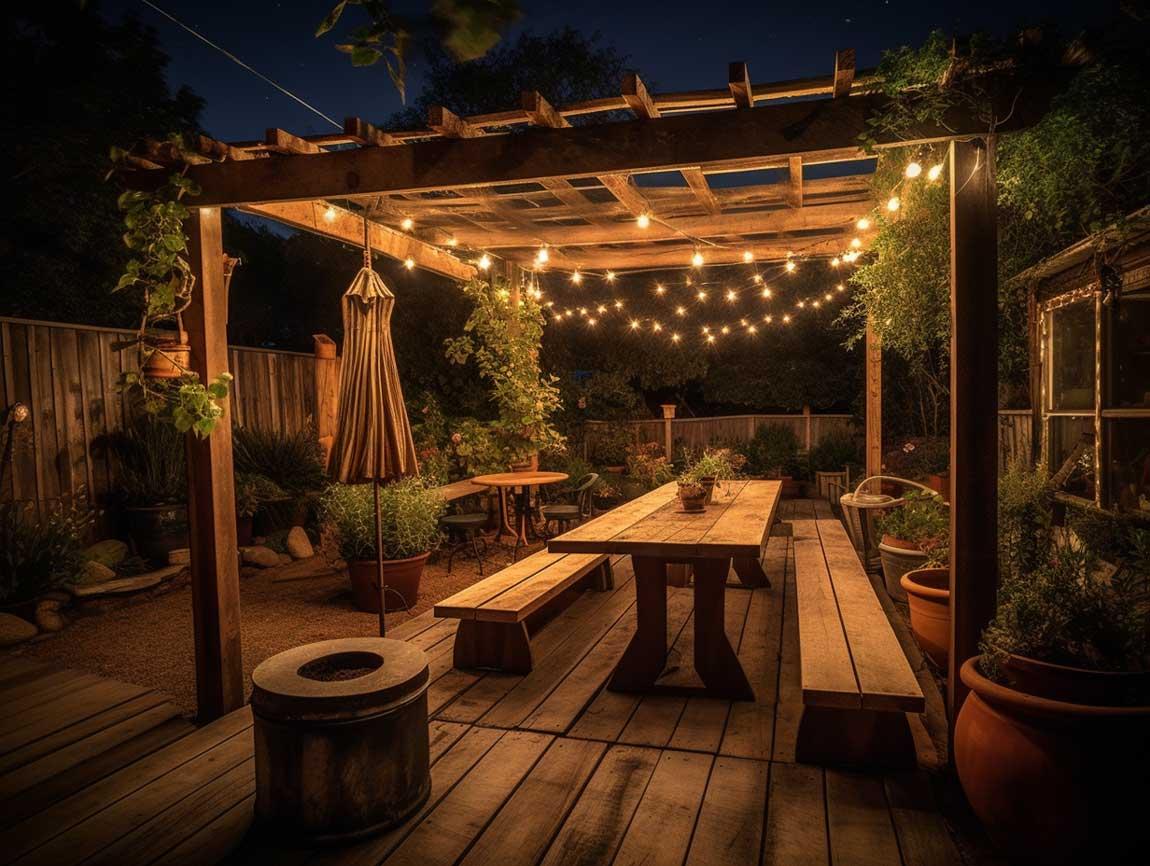 Layered ​lighting can dramatically enhance your evening patio ⁣design