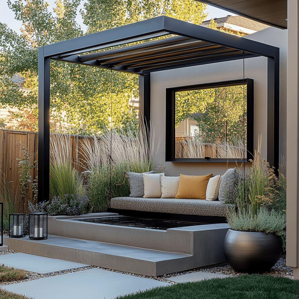 Curate a meditation nook with a tranquil patio design that inspires peace