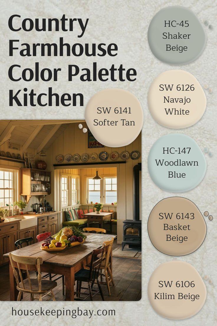 A ‍warm color palette evokes comfort⁤ and charm ​in‍ your country kitchen