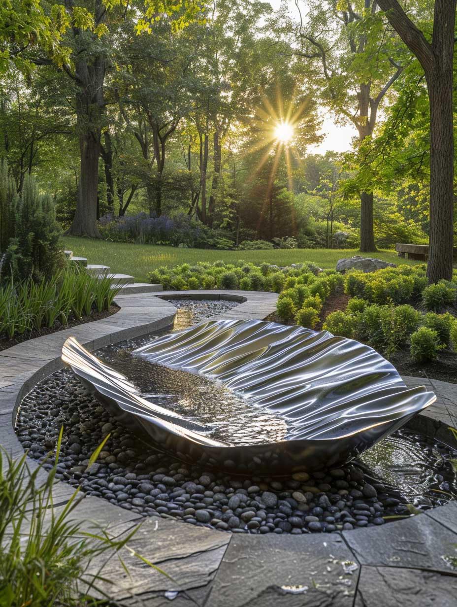 Add artistic sculptures that create⁤ focal points in modern landscape design