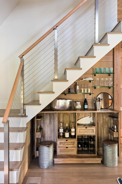 Create a vertical garden feature in your under stairs kitchen for fresh greens