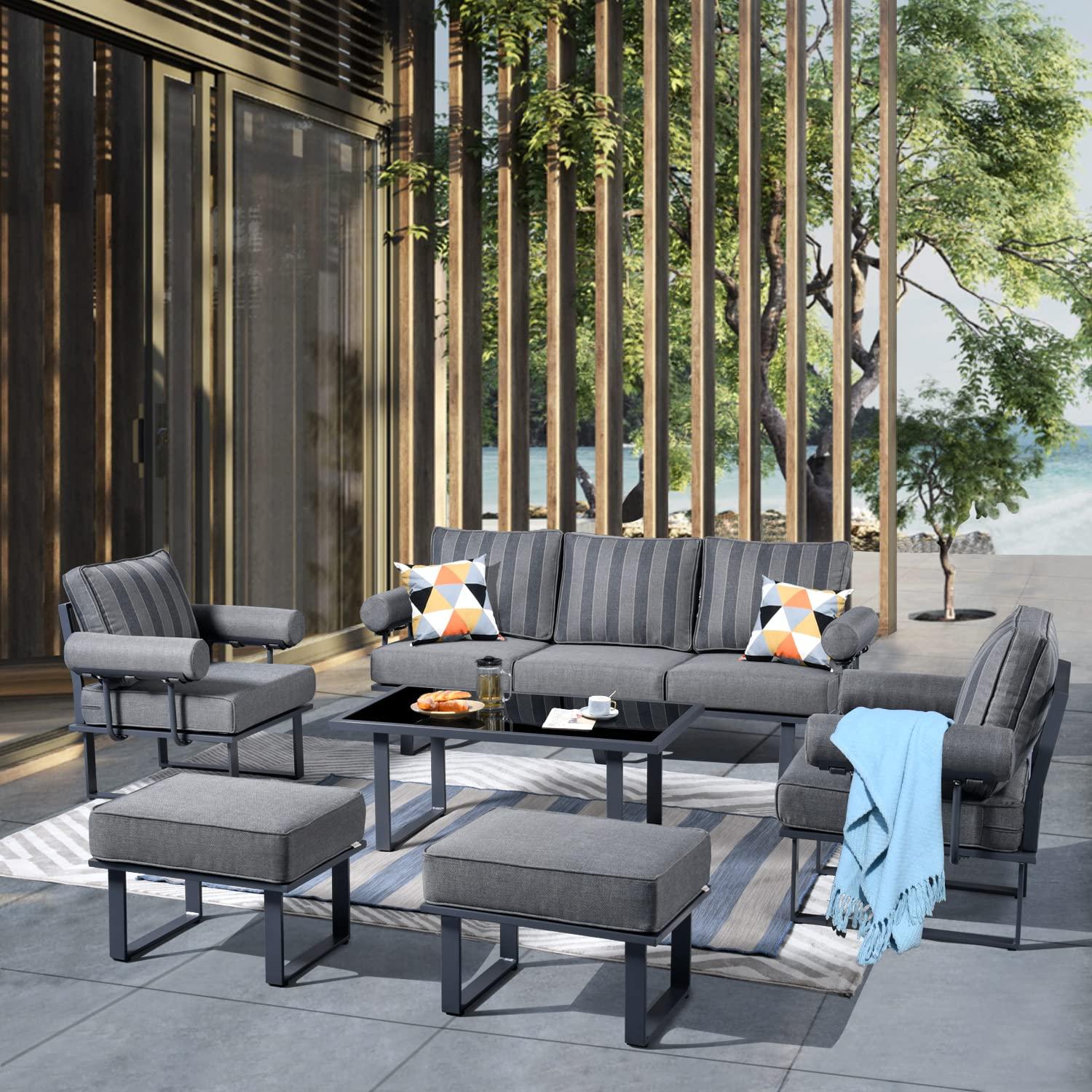 Invest in weather-resistant furniture for durability in your modern backyard