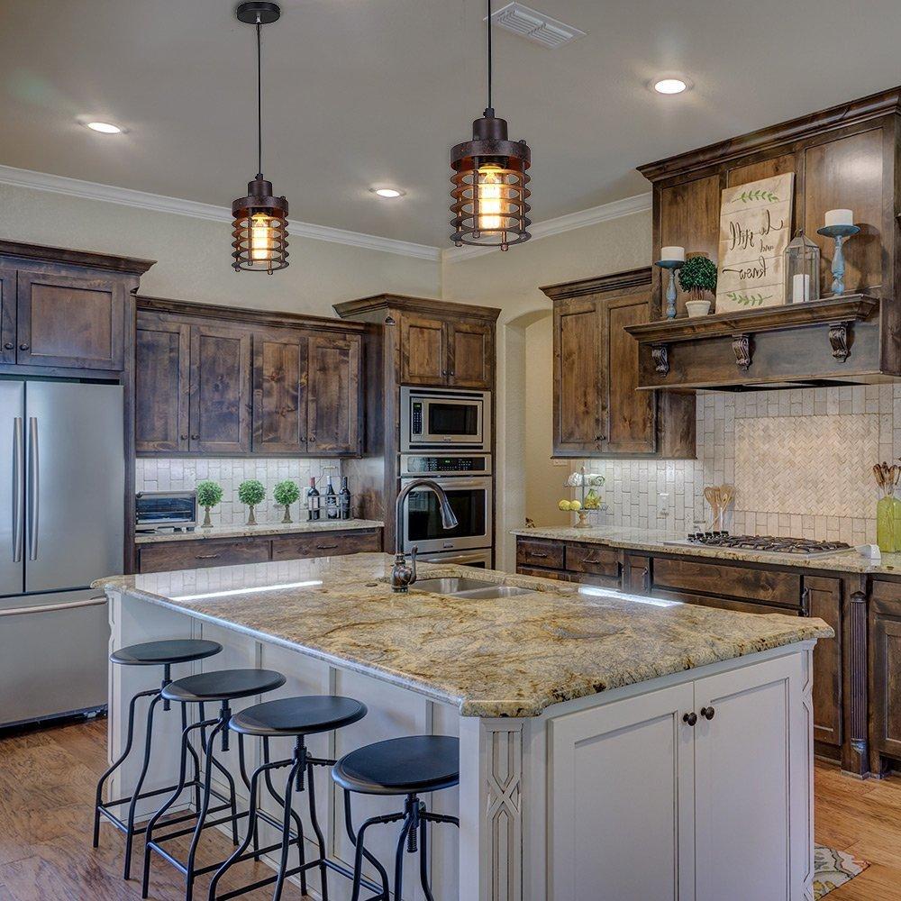 Pendant​ lights with ⁢a rustic design to illuminate your‍ country ⁣kitchen