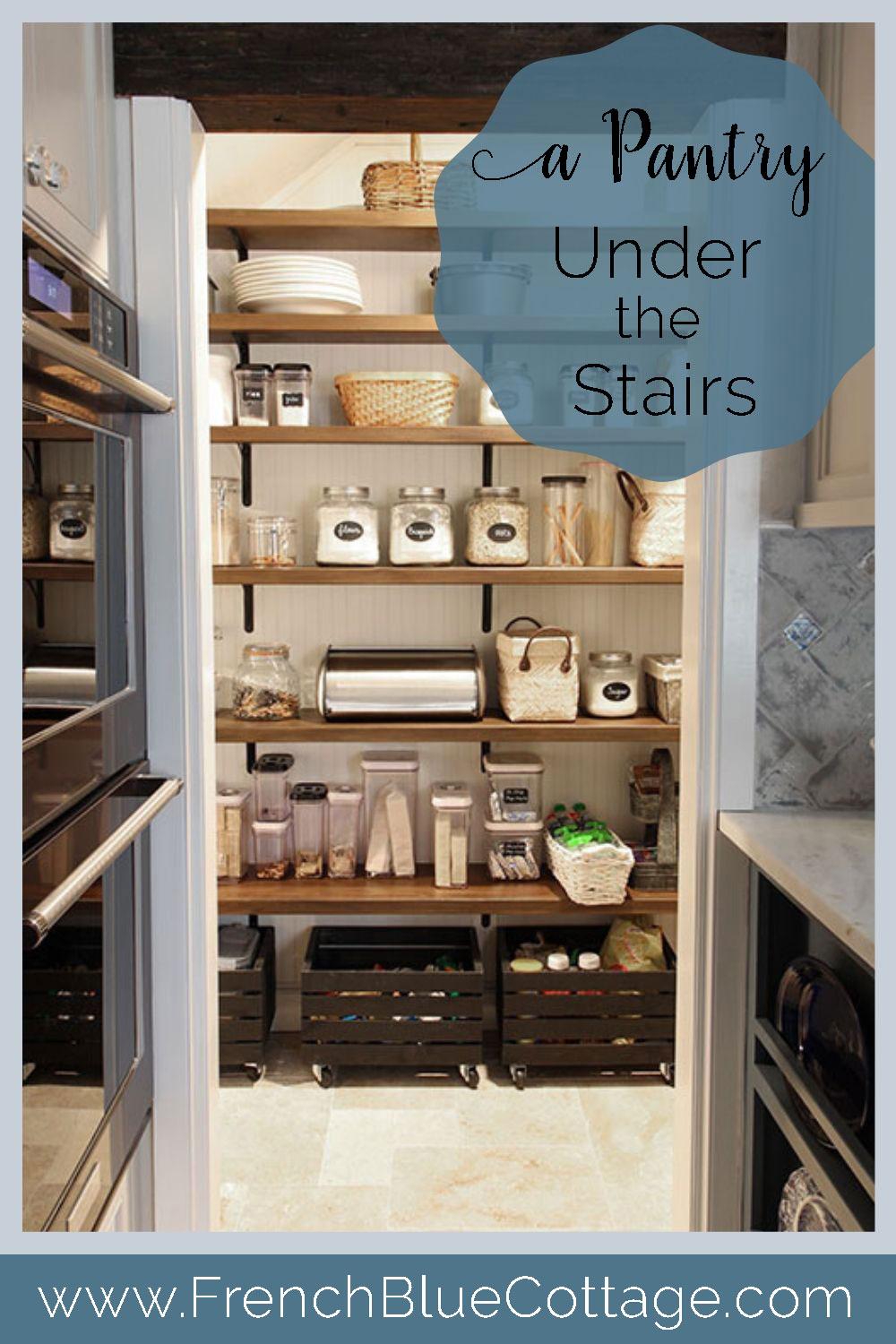 Add a hidden pantry ​in your innovative Under Stairs Kitchen