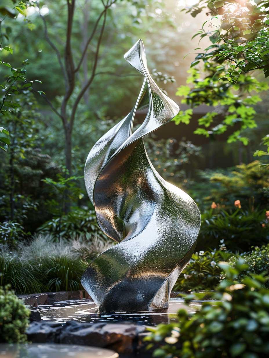 Add sculptures to ⁤enrich visual⁤ interest in⁣ modern landscape design