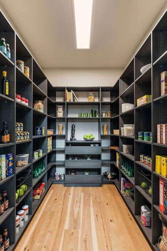 Walk-in pantry providing ample storage ​and organization in‌ the modern kitchen