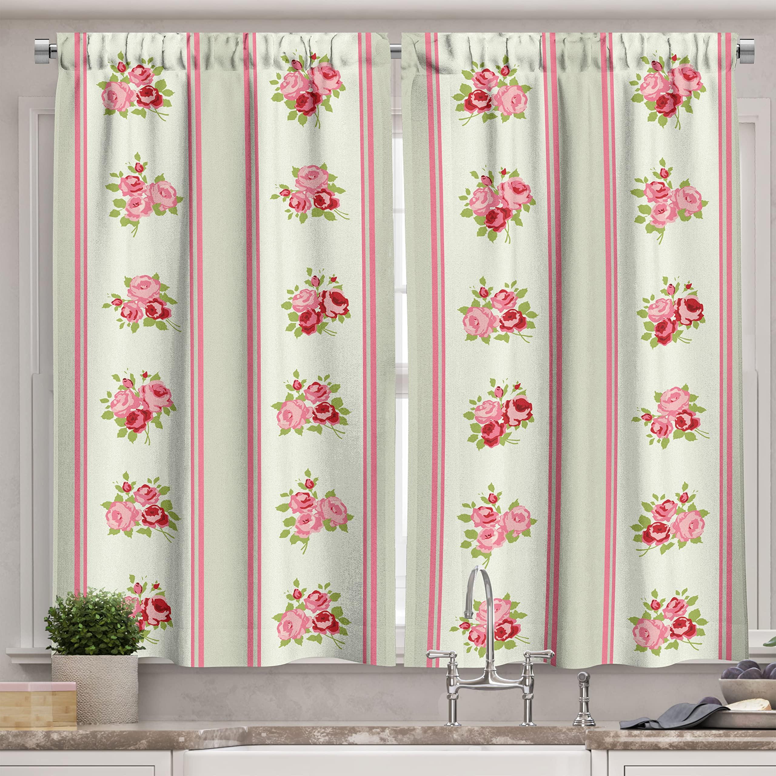 Floral-patterned ​curtains infuse‌ your‌ country kitchen with⁢ cheerful‍ vibrancy