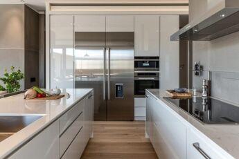 Choose slender, multifunctional kitchen appliances for your galley kitchen