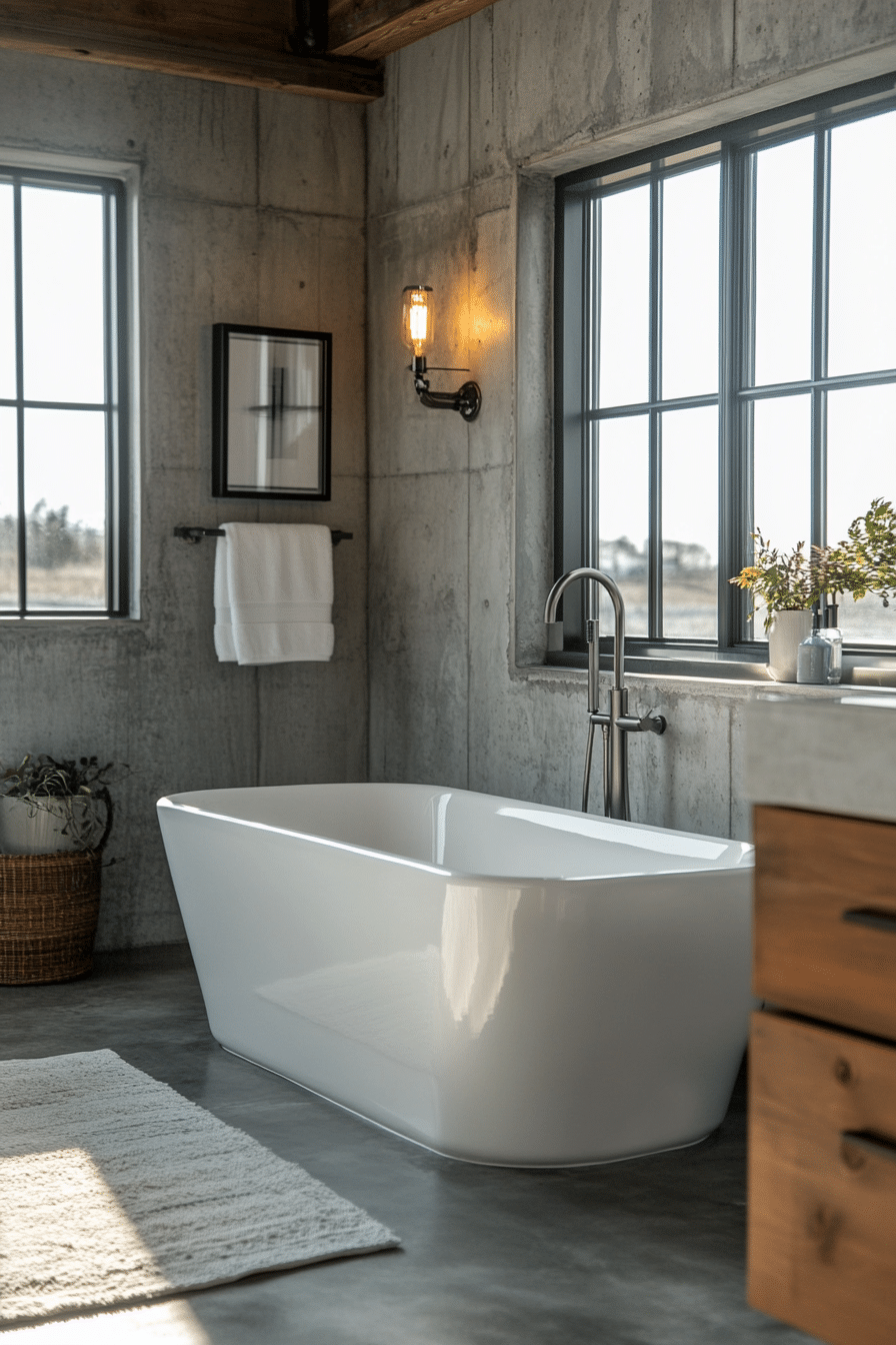 Bathroom in industrial style