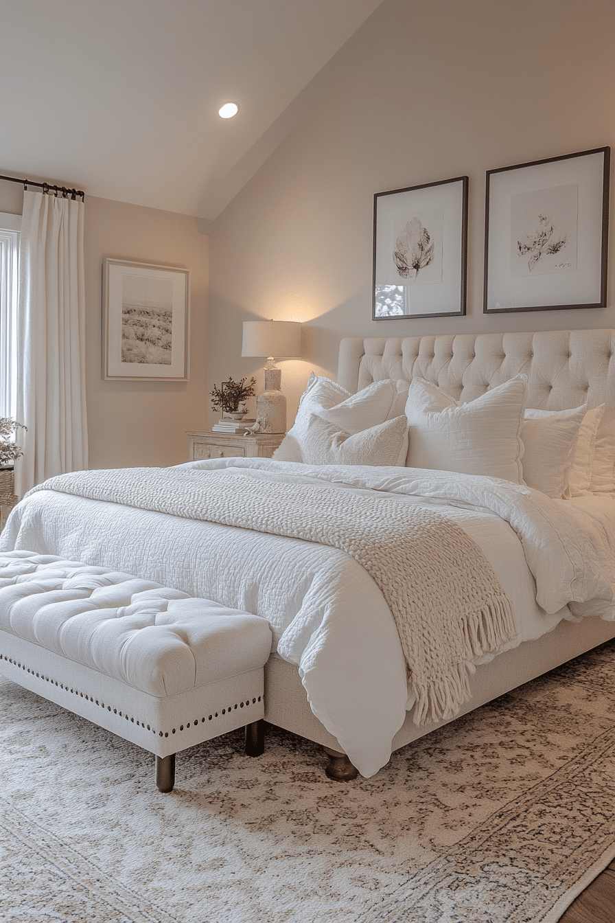 Bedroom in soft neutral tones