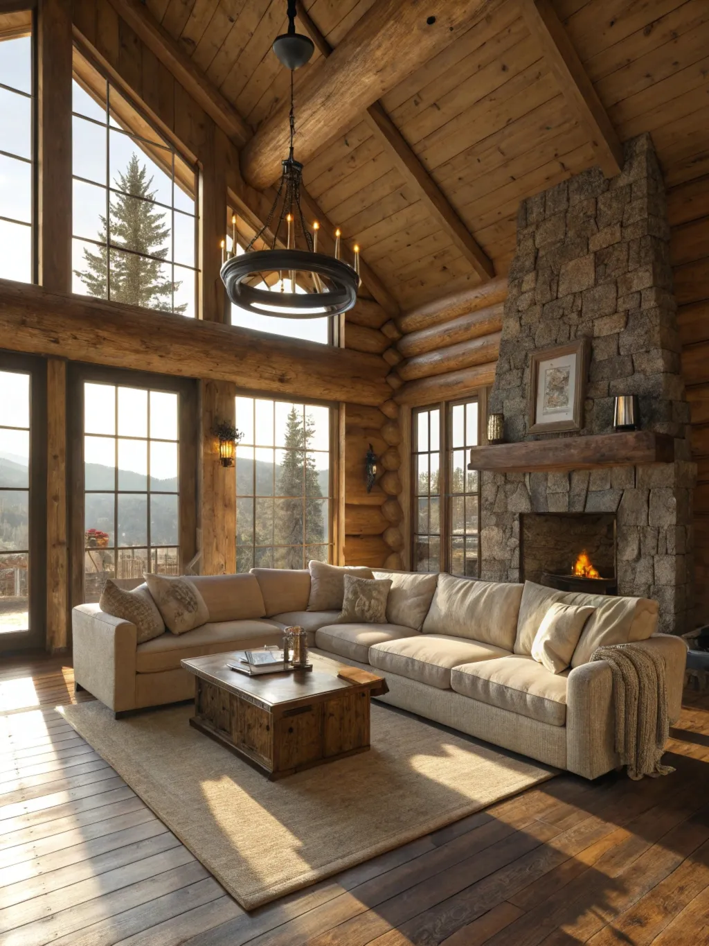 30 Cozy Log Home Interiors: Timeless Style Meets Ultimate Comfort!