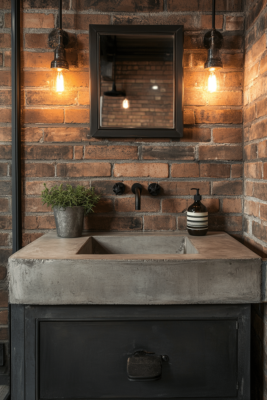 Bathroom in industrial style