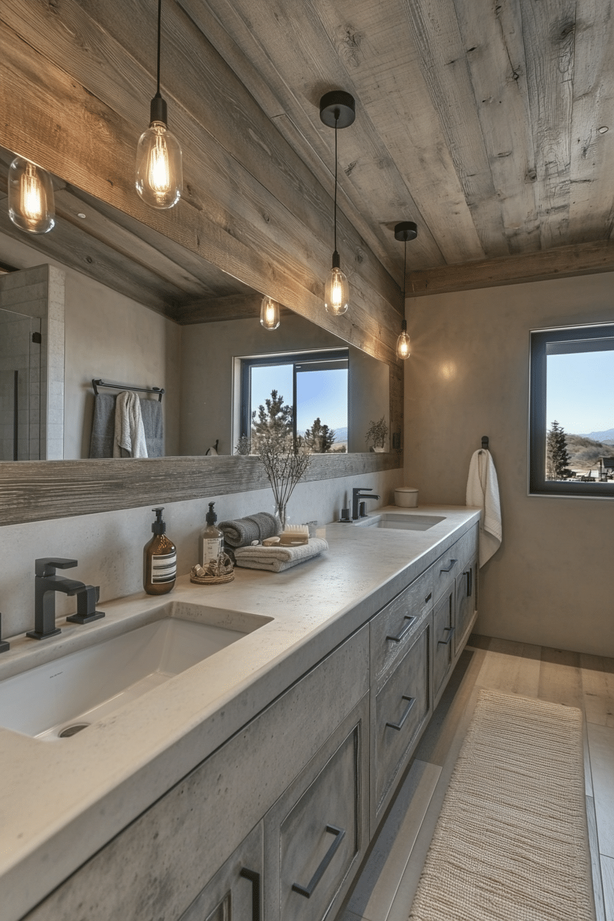 Bathroom in industrial style