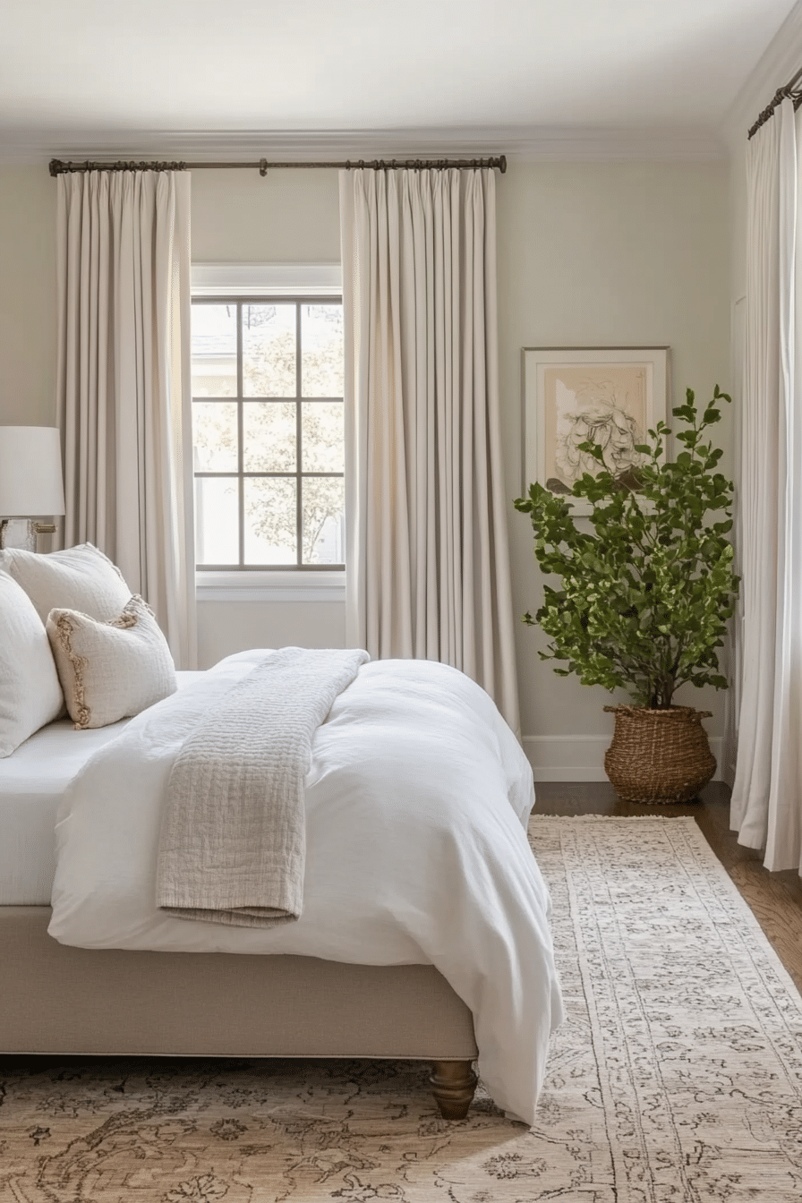 Bedroom in soft neutral tones