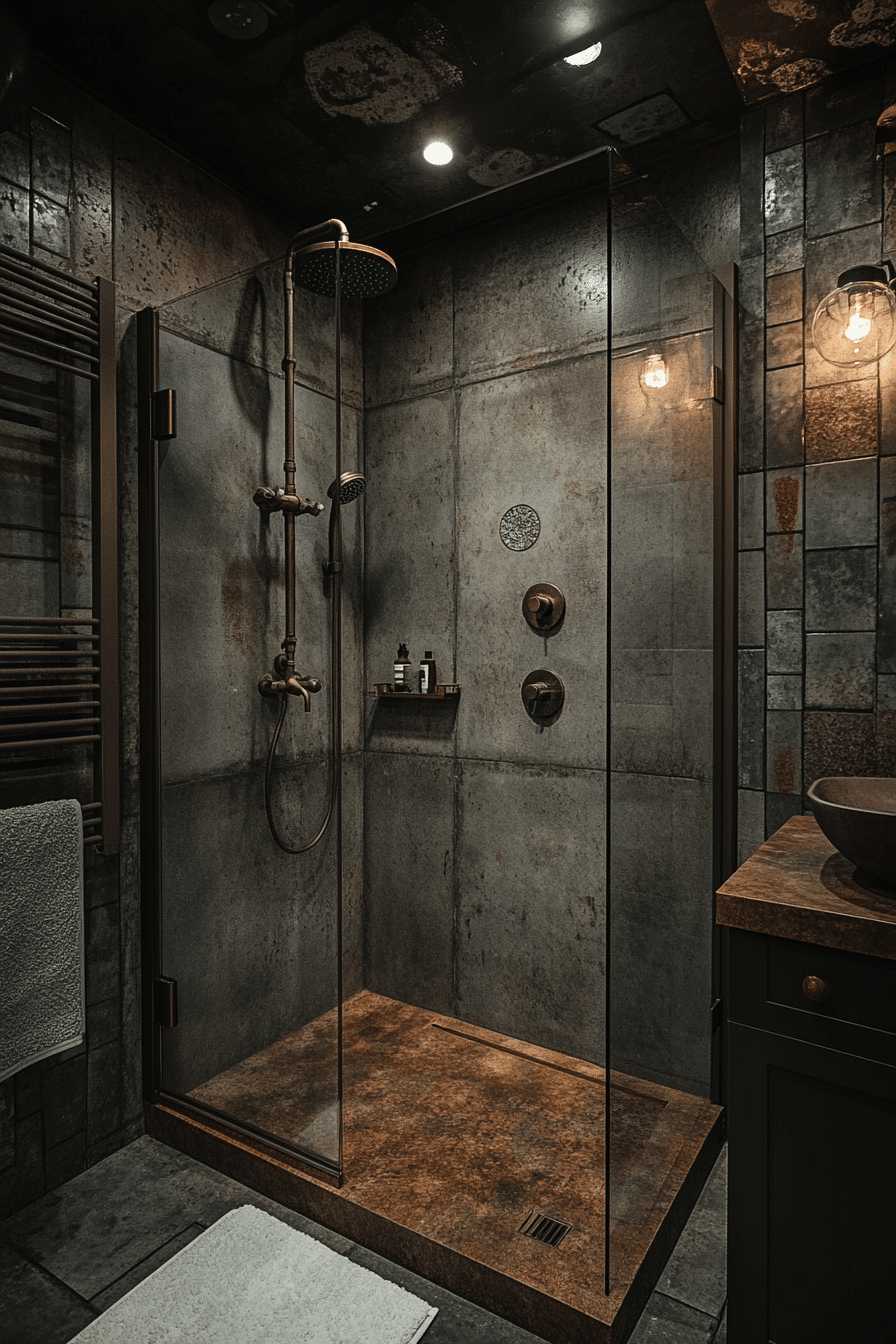 Bathroom in industrial style